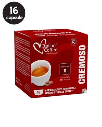 16 Capsule Italian Coffee Cremoso - Compatibile Dolce Gusto 16 Capsule Italian Coffee Cremoso - Compatibile Dolce Gusto