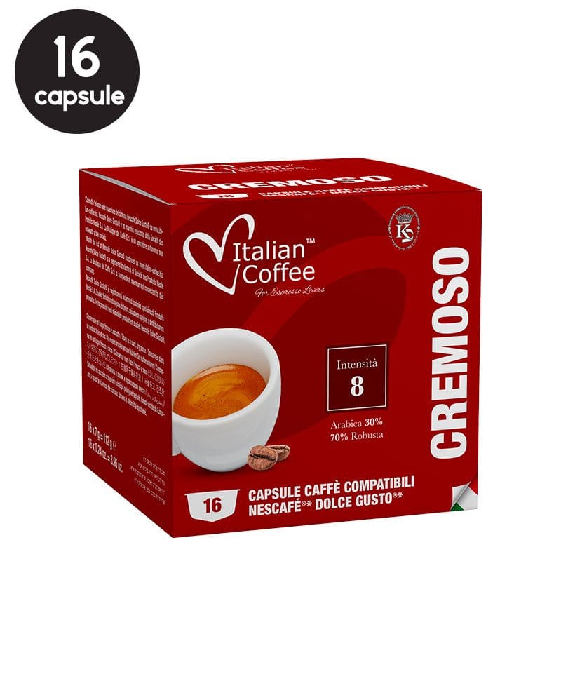 16 Capsule Italian Coffee Cremoso - Compatibile Dolce Gusto 16 Capsule Italian Coffee Cremoso - Compatibile Dolce Gusto