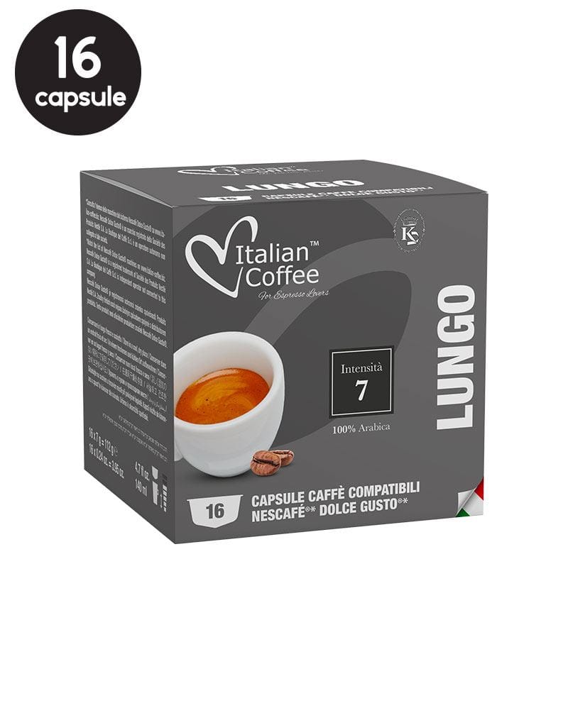16 Capsule Italian Coffee Lungo - Compatibile Dolce Gusto 16 Capsule Italian Coffee Lungo - Compatibile Dolce Gusto