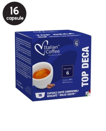 16 Capsule Italian Coffee Top Deca - Compatibile Dolce Gusto 16 Capsule Italian Coffee Top Deca - Compatibile Dolce Gusto