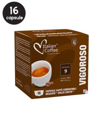 16 Capsule Italian Coffee Vigoroso - Compatibile Dolce Gusto 16 Capsule Italian Coffee Vigoroso - Compatibile Dolce Gusto