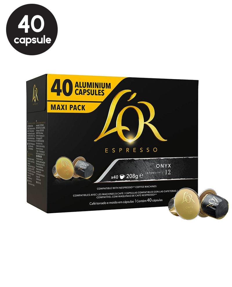 40 Capsule L'Or Espresso Onyx – Compatibile Nespresso 40 Capsule L'Or Espresso Onyx – Compatibile Nespresso