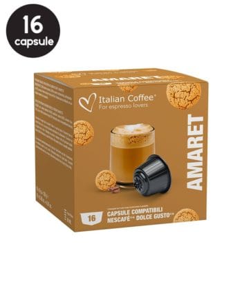 16 Capsule Italian Coffee Amareto - Compatibile Dolce Gusto 16 Capsule Italian Coffee Amareto - Compatibile Dolce Gusto
