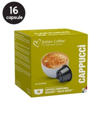 16 Capsule Italian Coffee Cappuccino - Compatibile Dolce Gusto 16 Capsule Italian Coffee Cappuccino - Compatibile Dolce Gusto