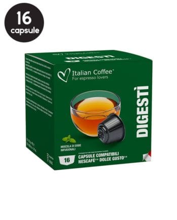 16 Capsule Italian Coffee Ceai Digestiv - Compatibile Dolce Gusto 16 Capsule Italian Coffee Ceai Digestiv - Compatibile Dolce Gusto