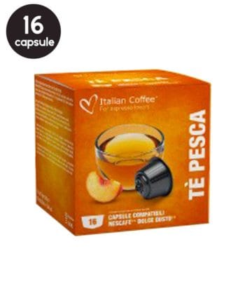 16 Capsule Italian Coffee Ceai Piersici - Compatibile Dolce Gusto 16 Capsule Italian Coffee Ceai Piersici - Compatibile Dolce Gusto