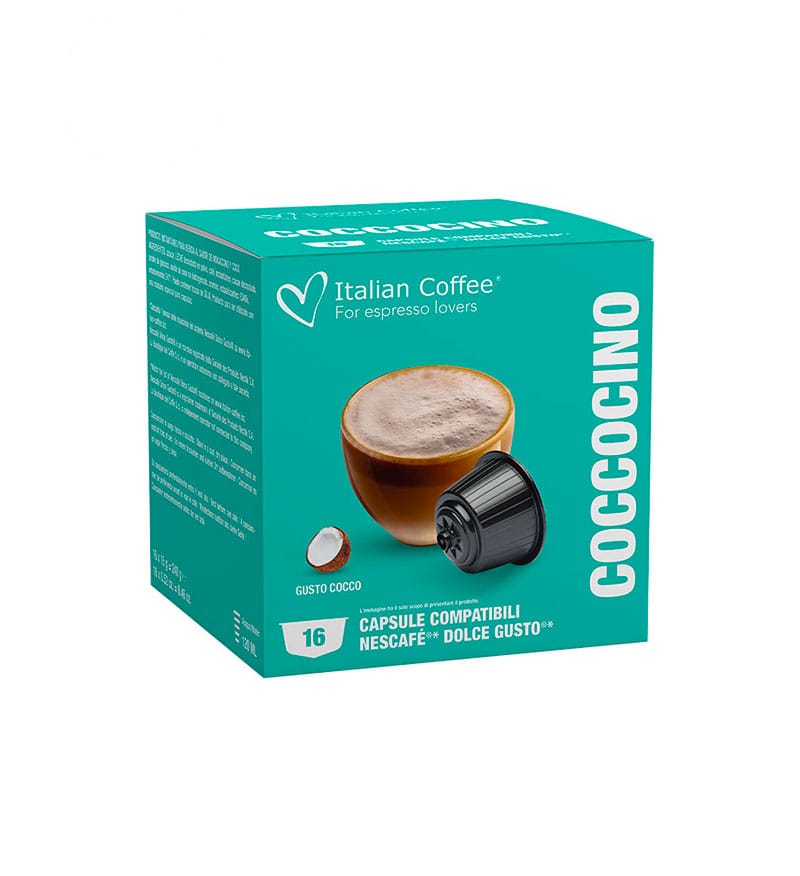 16 Capsule Italian Coffee Coccocino - Compatibile Dolce Gusto 16 Capsule Italian Coffee Coccocino - Compatibile Dolce Gusto