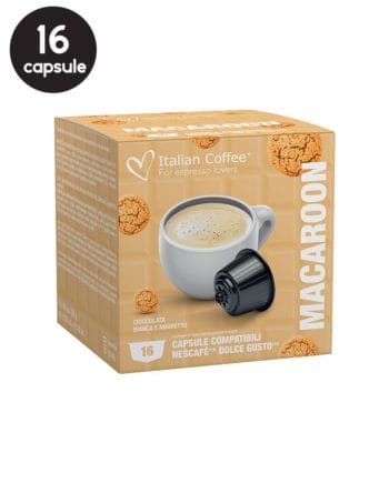 16 Capsule Italian Coffee Macaroon - Compatibile Dolce Gusto 16 Capsule Italian Coffee Macaroon - Compatibile Dolce Gusto
