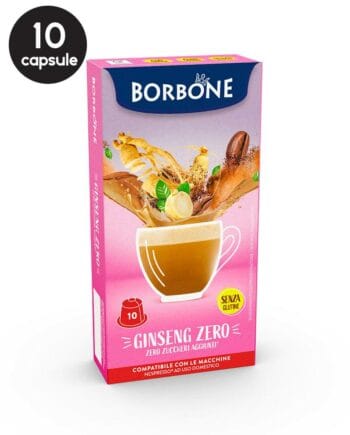 10 Capsule Borbone Ginseng Zero – Compatibile Nespresso