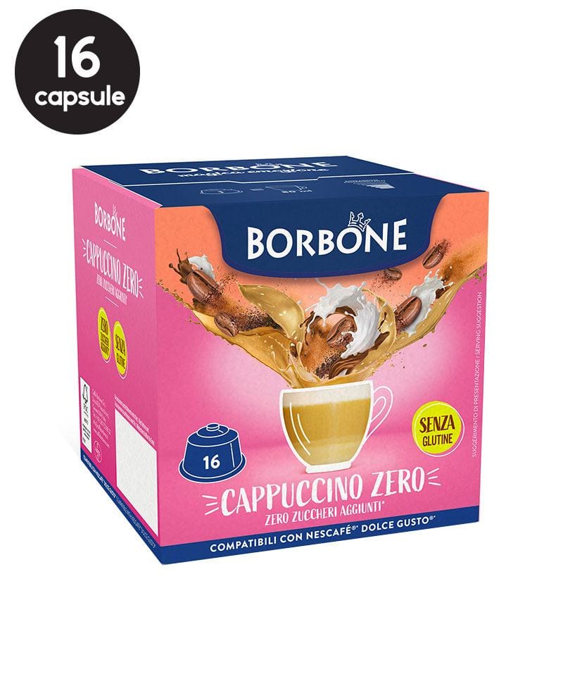 16 Capsule Borbone Cappuccino Zero - Compatibile Dolce Gusto 16 Capsule Borbone Cappuccino Zero - Compatibile Dolce Gusto