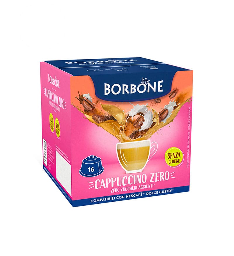 16 Capsule Borbone Cappuccino Zero - Compatibile Dolce Gusto 16 Capsule Borbone Cappuccino Zero - Compatibile Dolce Gusto