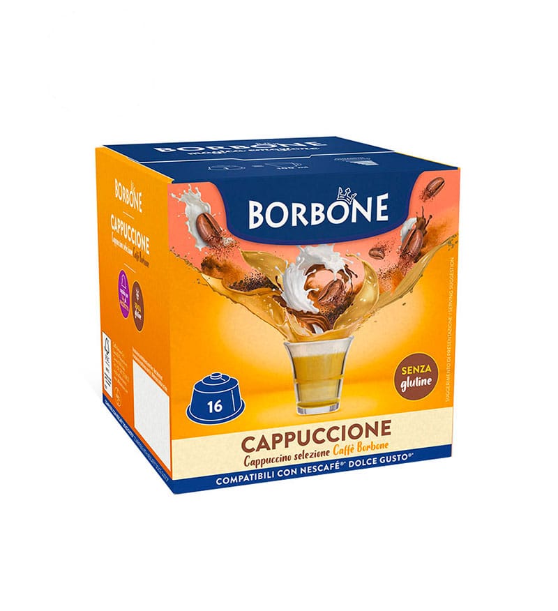16 Capsule Borbone Cappuccione - Compatibile Dolce Gusto 16 Capsule Borbone Cappuccione - Compatibile Dolce Gusto