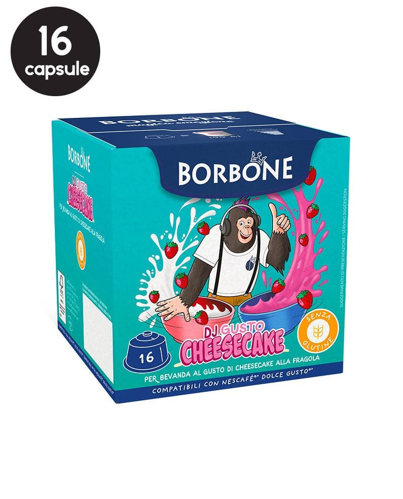 16 Capsule Borbone DJ Gusto Cheesecake - Compatibile Dolce Gusto 16 Capsule Borbone DJ Gusto Cheesecake - Compatibile Dolce Gusto