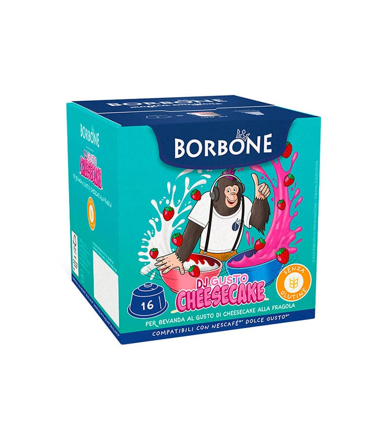 16 Capsule Borbone DJ Gusto Cheesecake - Compatibile Dolce Gusto 16 Capsule Borbone DJ Gusto Cheesecake - Compatibile Dolce Gusto