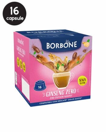 16 Capsule Borbone Ginseng Zero - Compatibile Dolce Gusto