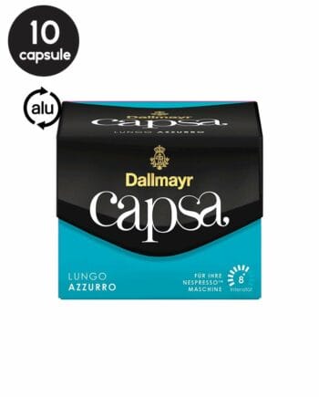 10 Capsule Aluminiu Dallmayr Capsa Azzurro Lungo – Compatibile Nespresso