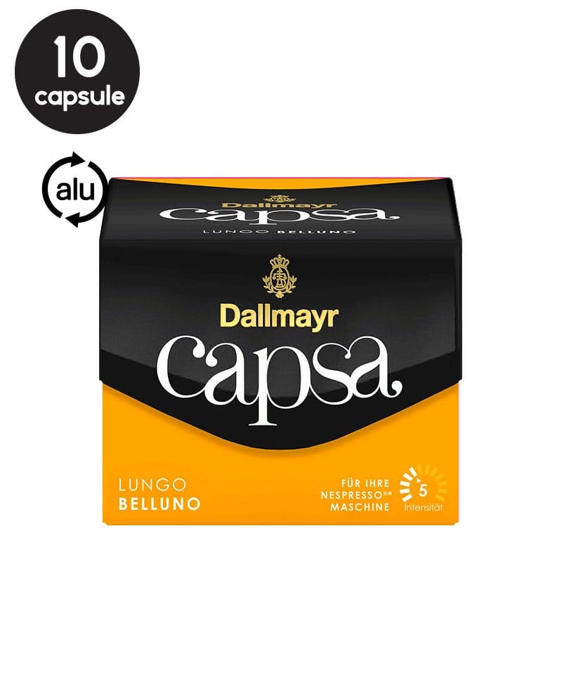 10 Capsule Aluminiu Dallmayr Capsa Belluno Lungo – Compatibile Nespresso 10 Capsule Aluminiu Dallmayr Capsa Belluno Lungo – Compatibile Nespresso