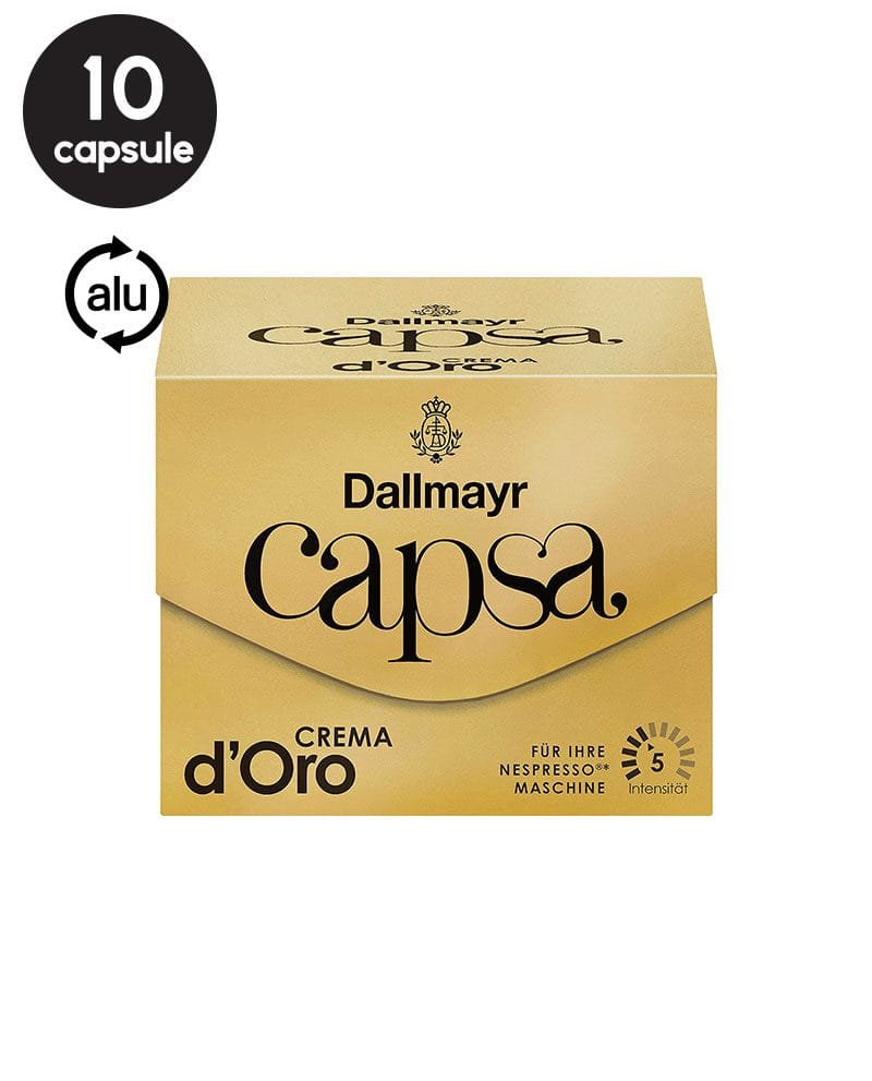 10 Capsule Aluminiu Dallmayr Capsa Crema d'Oro – Compatibile Nespresso 10 Capsule Aluminiu Dallmayr Capsa Crema d'Oro – Compatibile Nespresso