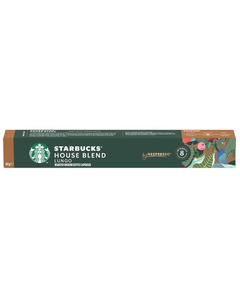 10 Capsule Starbucks House Blend Lungo - Compatibile Nespresso 10 Capsule Starbucks House Blend Lungo - Compatibile Nespresso