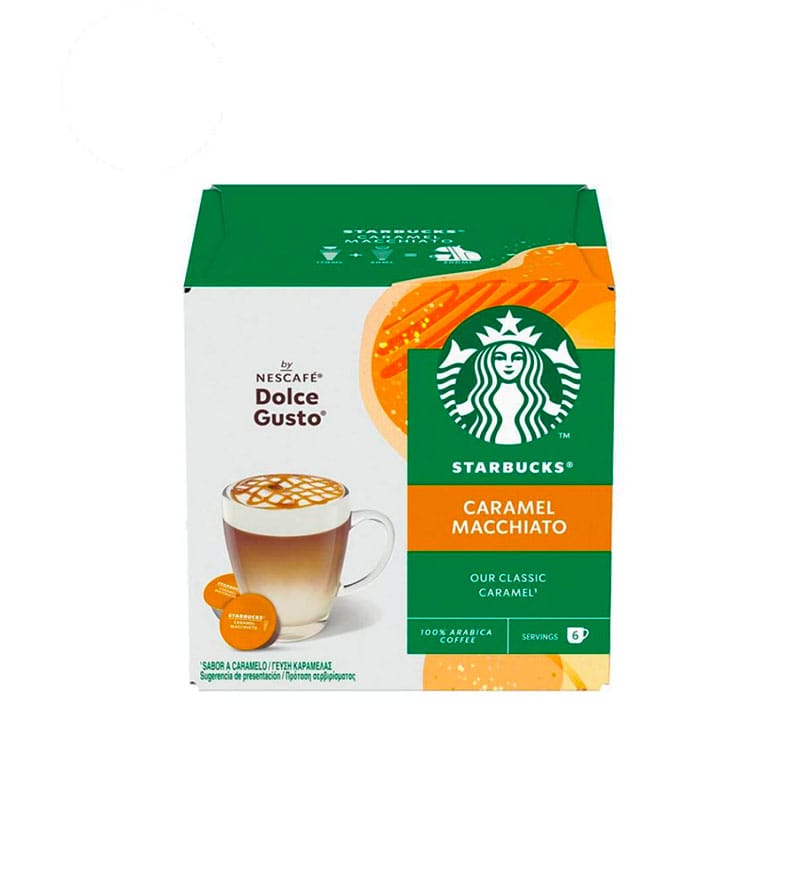 12 (6+6) Capsule Starbucks Caramel Macchiato - Compatibile Dolce Gusto 12 (6+6) Capsule Starbucks Caramel Macchiato - Compatibile Dolce Gusto