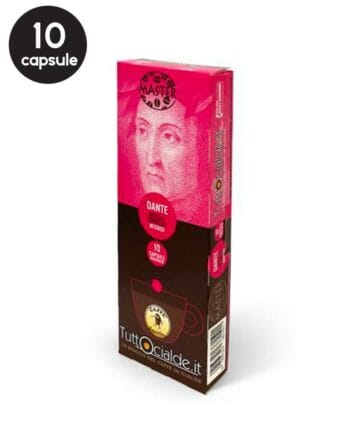 10 Capsule Agostani Dante Espresso Intenso - Compatibile Cafissimo / Caffitaly / BeanZ 10 Capsule Agostani Dante Espresso Intenso - Compatibile Cafissimo / Caffitaly / BeanZ