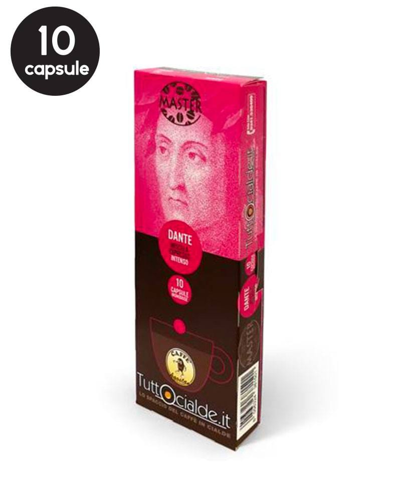 10 Capsule Agostani Dante Espresso Intenso - Compatibile Cafissimo / Caffitaly / BeanZ 10 Capsule Agostani Dante Espresso Intenso - Compatibile Cafissimo / Caffitaly / BeanZ