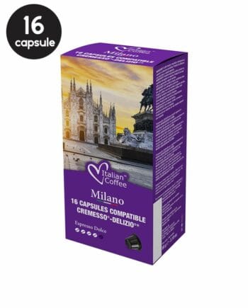 16 Capsule Italian Coffee Milano Dolce - Compatibile Cremesso
