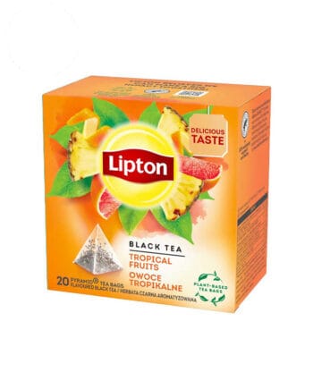 20 Plicuri Ceai Negru cu Fructe Tropicale - Lipton 20 Plicuri Ceai Negru cu Fructe Tropicale - Lipton