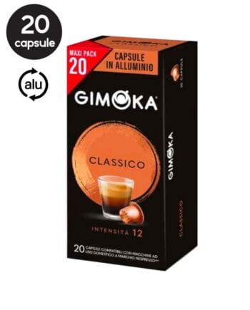 20 Capsule Aluminiu Gimoka Classico - Compatibile Nespresso