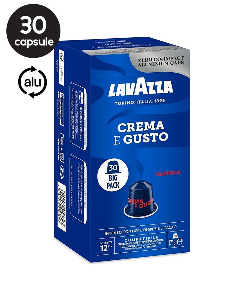 30 Capsule Aluminiu Lavazza Crema e Gusto – Compatibile Nespresso 30 Capsule Aluminiu Lavazza Crema e Gusto – Compatibile Nespresso