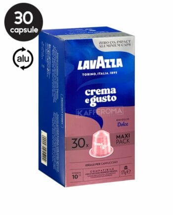 30 Capsule Aluminiu Lavazza Crema e Gusto Dolce – Compatibile Nespresso