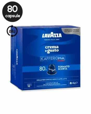 80 Capsule Aluminiu Lavazza Crema e Gusto – Compatibile Nespresso