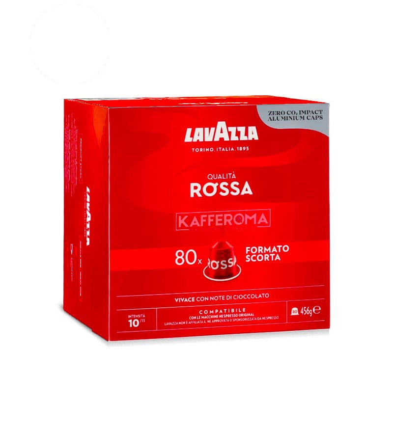 80 Capsule Aluminiu Lavazza Qualita Rossa – Compatibile Nespresso 80 Capsule Aluminiu Lavazza Qualita Rossa – Compatibile Nespresso