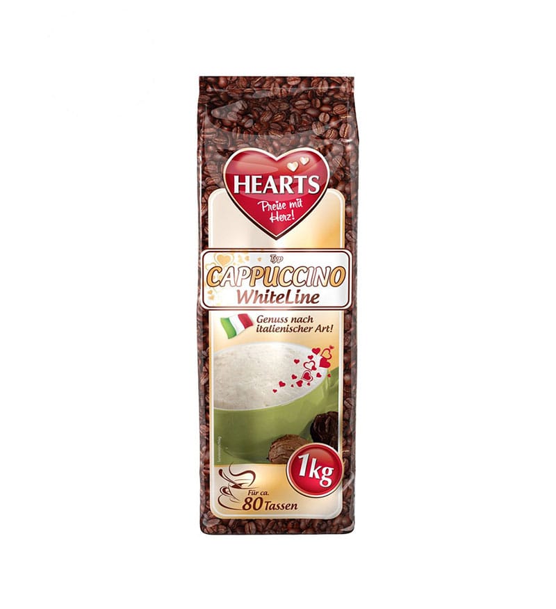 Hearts - Cappuccino White 1 kg. Hearts - Cappuccino White 1 kg.