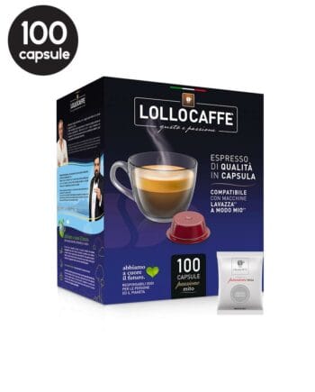 100 Capsule Lollo Caffe Espresso Argento – Compatibile A Modo Mio 100 Capsule Lollo Caffe Espresso Argento – Compatibile A Modo Mio