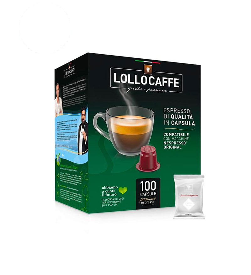 100 Capsule Lollo Caffe Espresso Argento - Compatibile Nespresso 100 Capsule Lollo Caffe Espresso Argento - Compatibile Nespresso