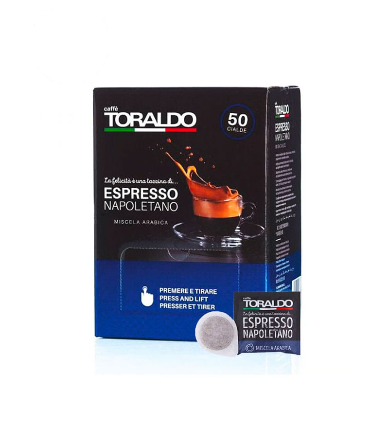 50 Paduri Caffe Toraldo Miscela Arabica - Compatibile ESE44 50 Paduri Caffe Toraldo Miscela Arabica - Compatibile ESE44