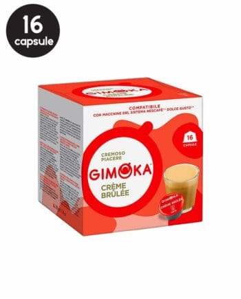16 Capsule Gimoka Creme Brulee – Compatibile Dolce Gusto