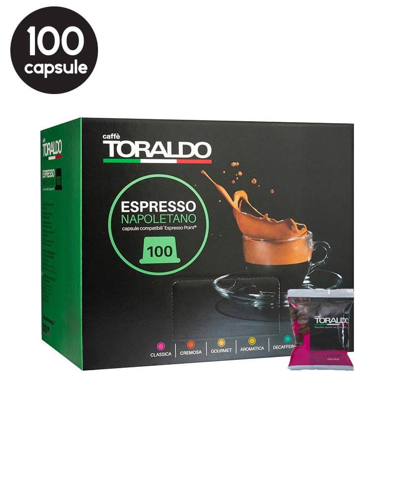 100 Capsule Caffe Toraldo Miscela Classica – Compatibile Espresso Point 100 Capsule Caffe Toraldo Miscela Classica – Compatibile Espresso Point