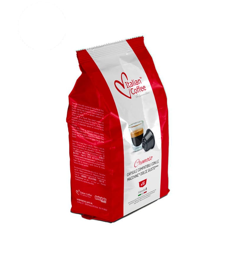 64 Capsule Italian Coffee Cremoso - Compatibile Dolce Gusto 64 Capsule Italian Coffee Cremoso - Compatibile Dolce Gusto