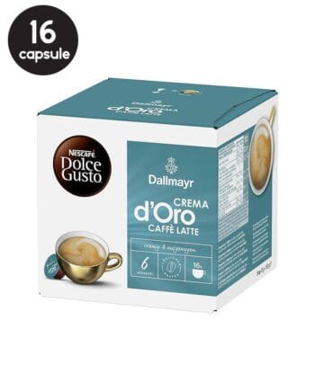 16 Capsule Dallmayr Crema D'Oro Caffe Latte - Compatibile Dolce Gusto 16 Capsule Dallmayr Crema D'Oro Caffe Latte - Compatibile Dolce Gusto