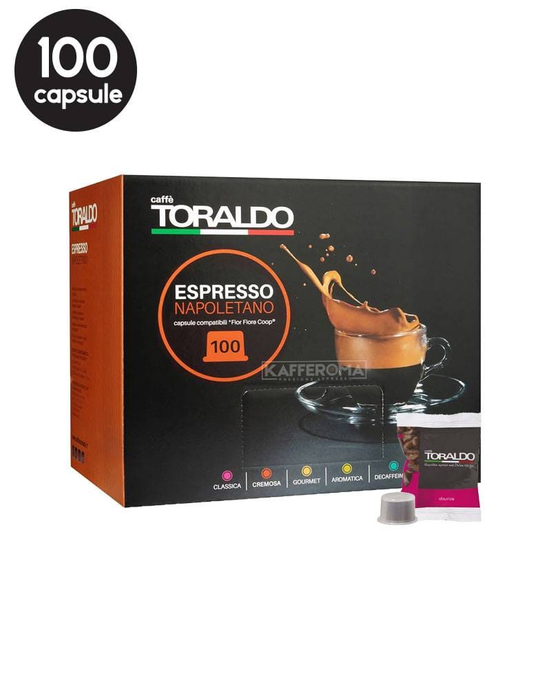100 Capsule Caffe Toraldo Miscela Classica - Compatibile Fior Fiore Coop / Aroma Vero / Martello / Mitaca 100 Capsule Caffe Toraldo Miscela Classica - Compatibile Fior Fiore Coop / Aroma Vero / Martello / Mitaca