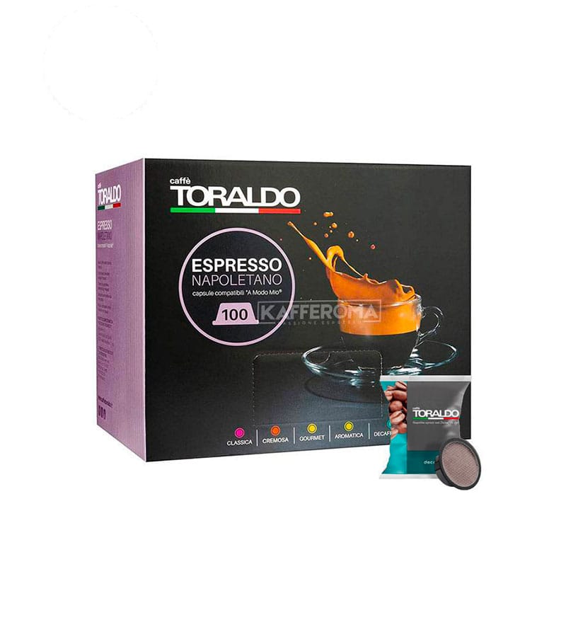 100 Capsule Caffe Toraldo Miscela Decaffeinato - Compatibile A Modo Mio 100 Capsule Caffe Toraldo Miscela Decaffeinato - Compatibile A Modo Mio