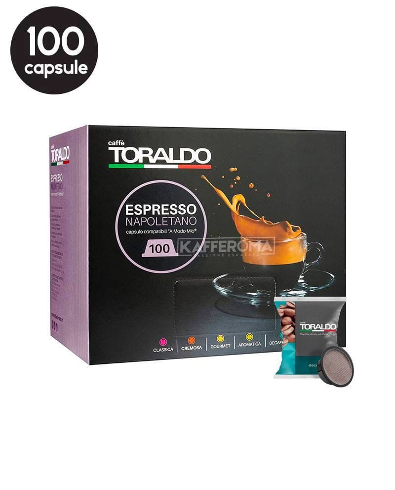 100 Capsule Caffe Toraldo Miscela Decaffeinato - Compatibile A Modo Mio 100 Capsule Caffe Toraldo Miscela Decaffeinato - Compatibile A Modo Mio
