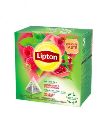 20 Plicuri Ceai Verde Zmeura si Rodie - Lipton