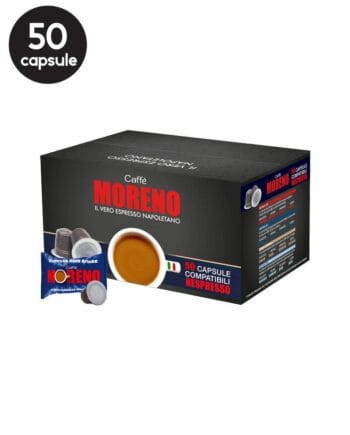 50 Capsule Caffe Moreno Aroma Blu - Compatibile Nespresso 50 Capsule Caffe Moreno Aroma Blu - Compatibile Nespresso
