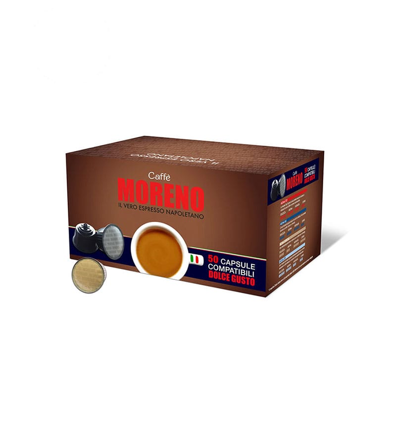 50 Capsule Caffe Moreno Aroma Espresso - Compatibile Dolce Gusto 50 Capsule Caffe Moreno Aroma Espresso - Compatibile Dolce Gusto