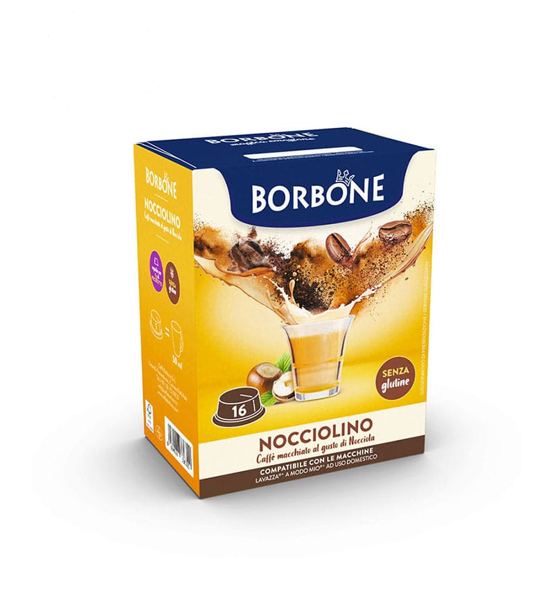 16 Capsule Borbone Nocciolino - Compatibile A Modo Mio 16 Capsule Borbone Nocciolino - Compatibile A Modo Mio