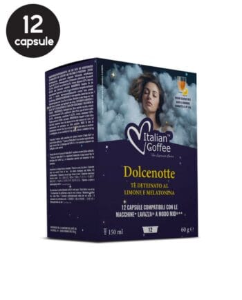 12 Capsule Italian Coffee Ceai Dolce Notte - Compatibile A Modo Mio