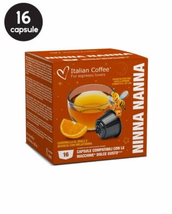 16 Capsule Italian Coffee Ceai Ninna Nanna - Compatibile Dolce Gusto 16 Capsule Italian Coffee Ceai Ninna Nanna - Compatibile Dolce Gusto